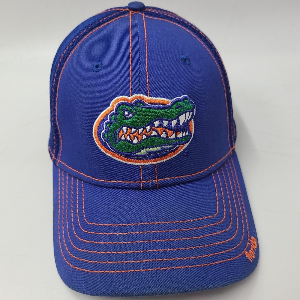 Florida Gators Hat Fitted S-M New Era 39Thirty Blue NCAA University Mesh Flex